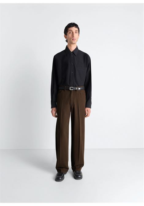 pantaloni wide uomo cacao LEMAIRE | PA1306 LD1067BR423